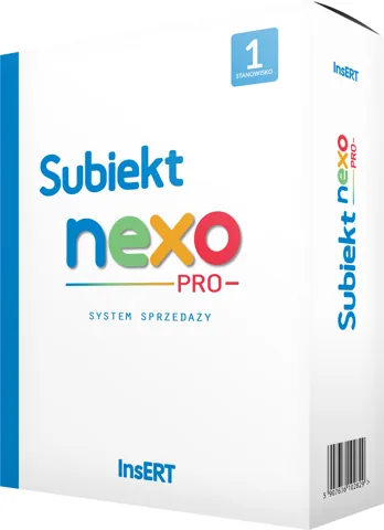Subiekt nexo PRO - pudełko produktu InsERT