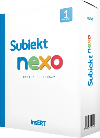 Subiekt nexo - pudełko produktu InsERT