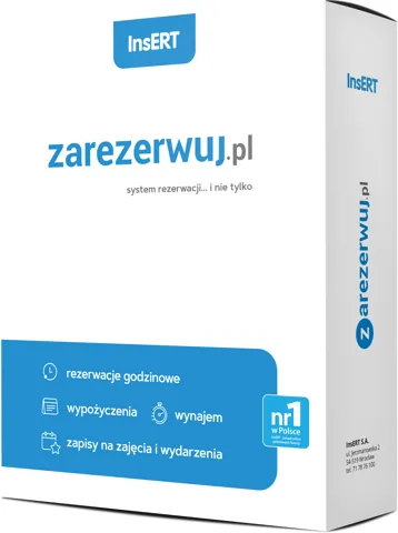 zarezerwuj.pl - pudełko produktu InsERT